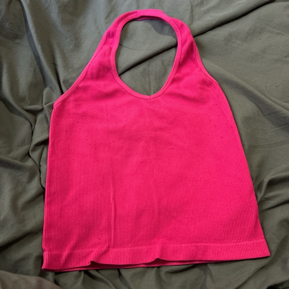 Ultra Flirt Fuchsia Ribbed Top